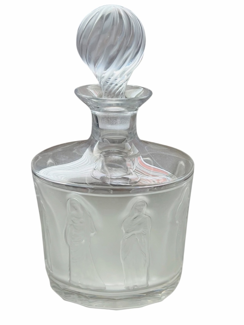 Vintage Lalique Femmes Crystal Decanter with Stopper